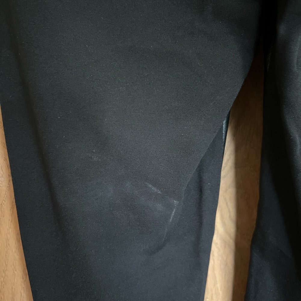 Chico's Black Faux Leather Ponte Women's Leggings size 12 - Picture 6 of 6